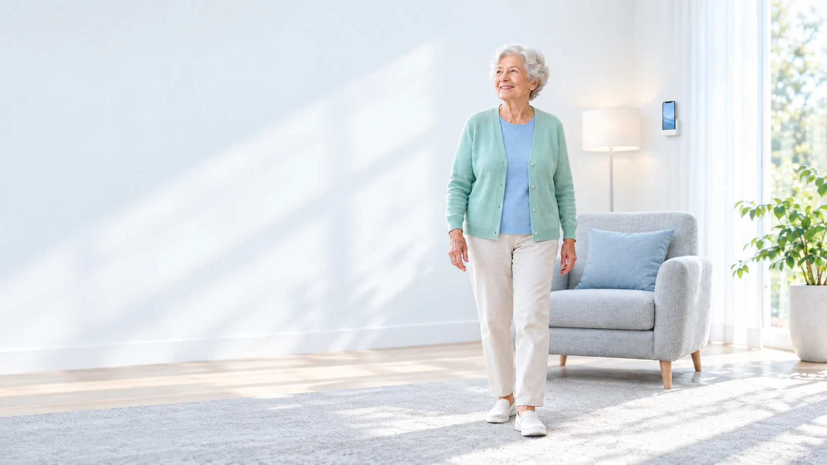 AmbientCare — strona produktu opieki senioralnej opartej na AI